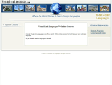 Tablet Screenshot of courses.visuallinklanguages.com